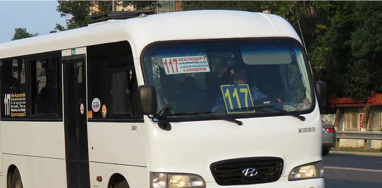 В Краснодаре маршрутный автобус врезался в припаркованный грузовик